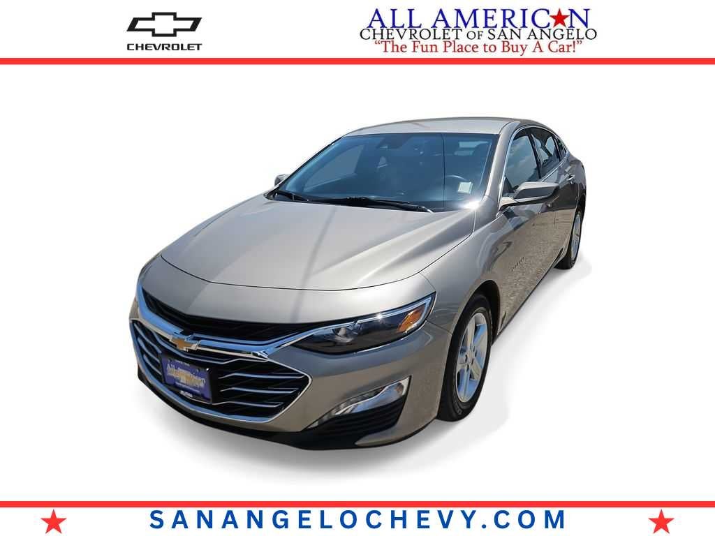 2024 Chevrolet Malibu 1LT in Mineral Gray Metallic — front three-quarter view
