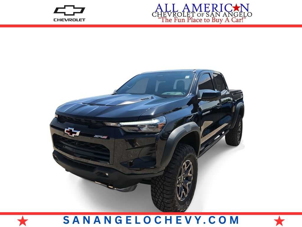 2026 Chevrolet Colorado ZR2 in Black — front three-quarter view