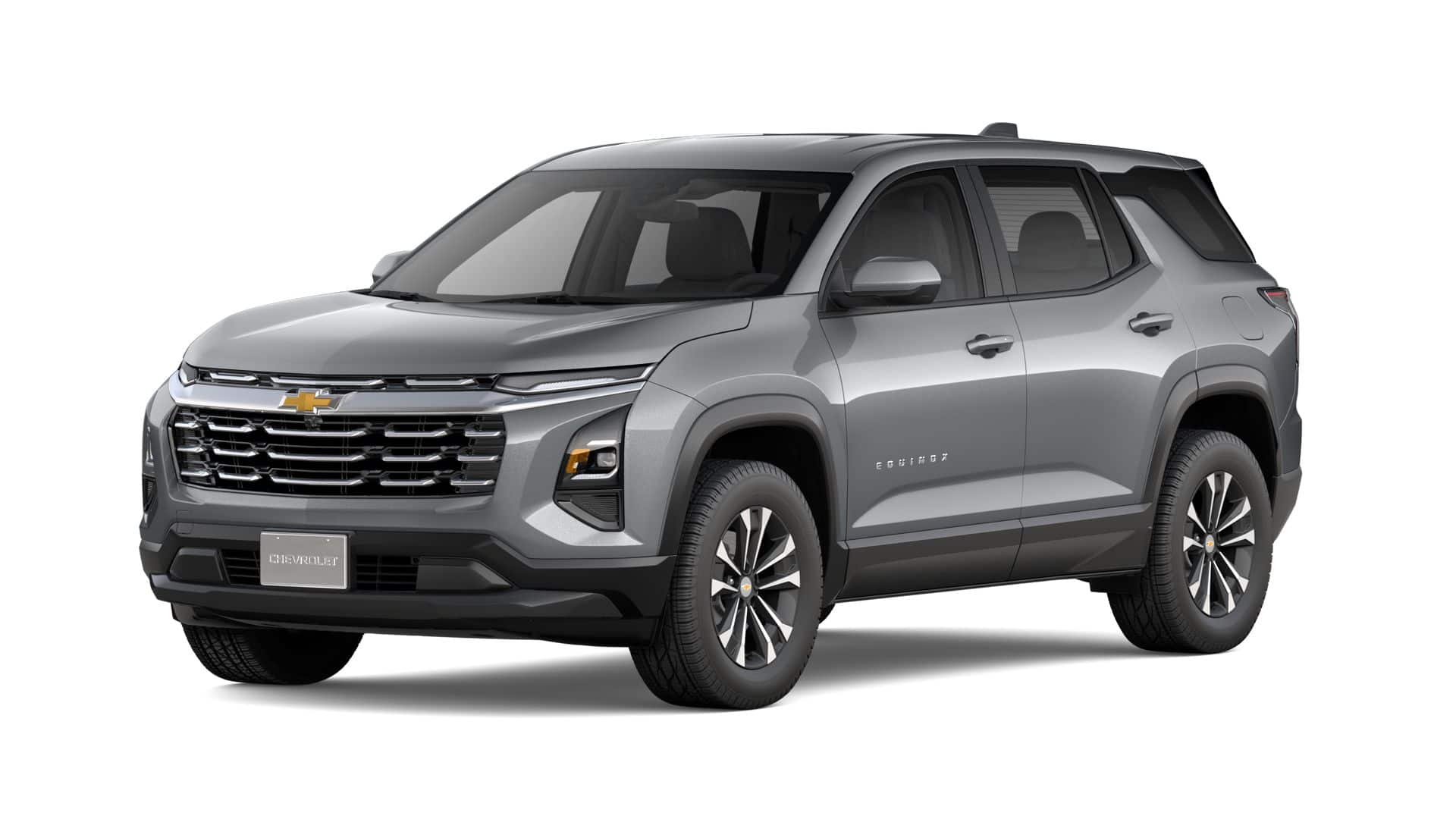 2027 Chevrolet Equinox LT in Sterling Gray Metallic — front three-quarter view