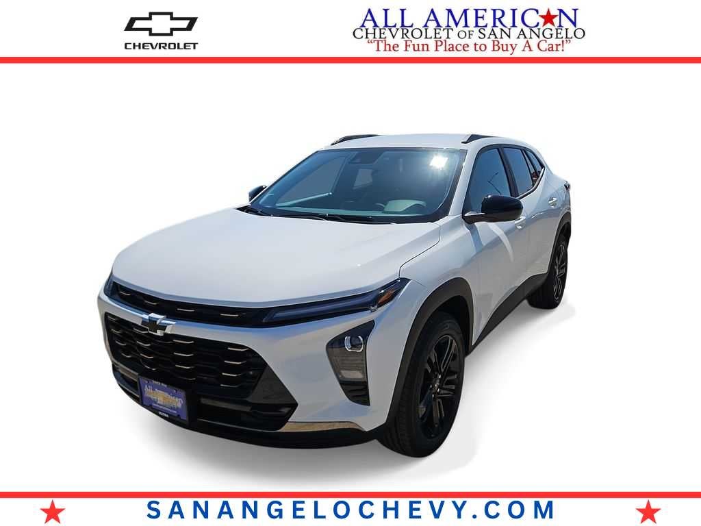 2026 Chevrolet Trax ACTIV in Summit White — front three-quarter view